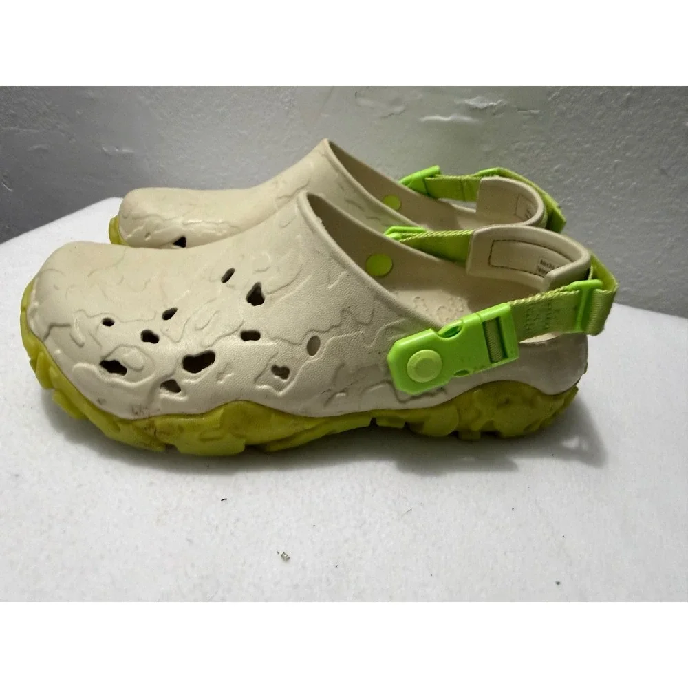 Crocs Echo Clog Desert Grass Limeade Mens 10 Womens 12 Sporty Sandal